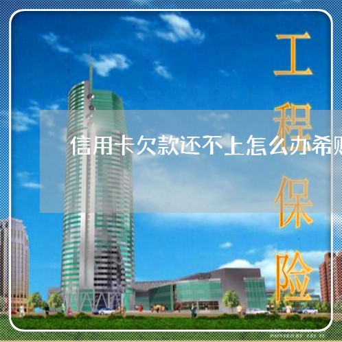 信用卡欠款还不上怎么办希财网/2023061914595