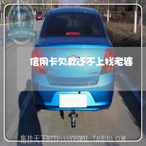 信用卡欠款还不上找老婆 信用卡欠款还不上找老婆