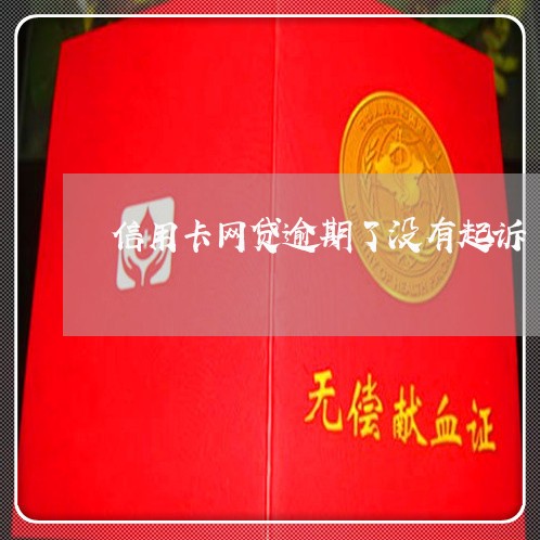 信用卡网贷逾期了没有起诉/2023042235051