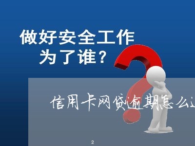 信用卡网贷逾期怎么还进去/2023032582705