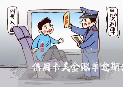 信用卡美金账单逾期什么意思/2023062993924