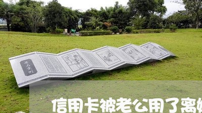 信用卡被老公用了离婚