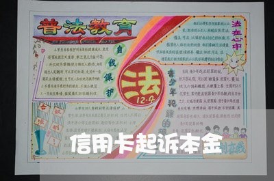 信用卡起诉本金
