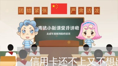 信用卡还不上又不想出利息怎么办/2023100872671