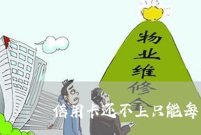 信用卡还不上只能每月还一点