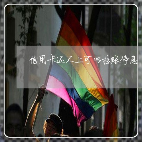 信用卡还不上可以挂账停息 信用卡还不上可以挂账停息