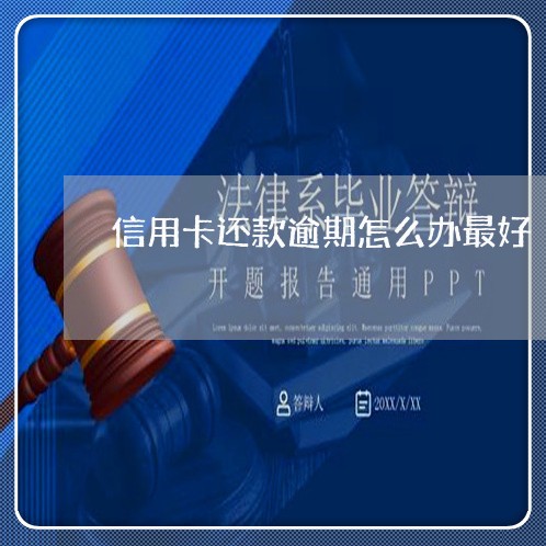 信用卡还款逾期怎么办最好/2023042060613