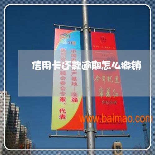 信用卡还款逾期怎么撤销 信用卡还款逾期怎么撤销