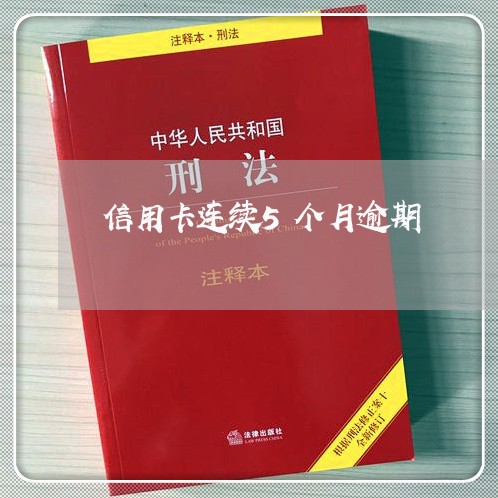 信用卡连续5个月逾期 信用卡连续5个月逾期