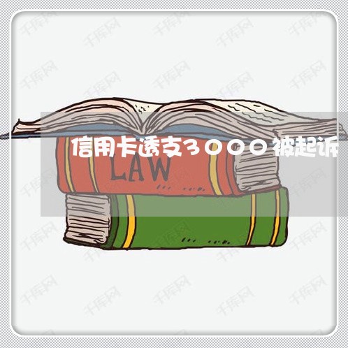 信用卡透支3000被起诉