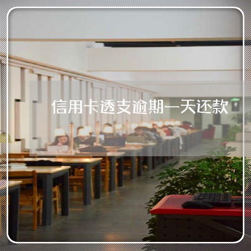 信用卡透支逾期一天还款 信用卡透支逾期一天还款