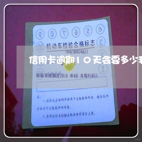 信用卡逾期10天会要多少利用 信用卡逾期10天会要多少利用
