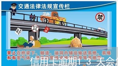 信用卡逾期13天会怎么样