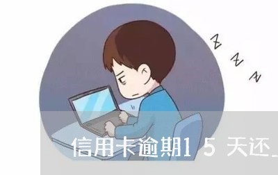 信用卡逾期15天还上了还能用吗/2023060559573