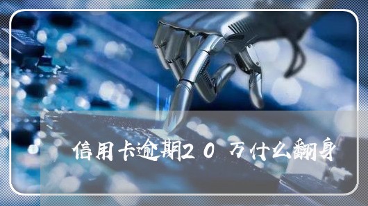 信用卡逾期20万什么翻身/2023062290606