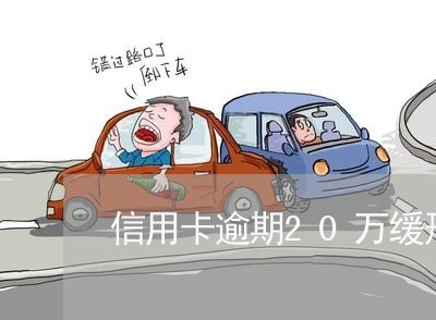 信用卡逾期20万缓刑