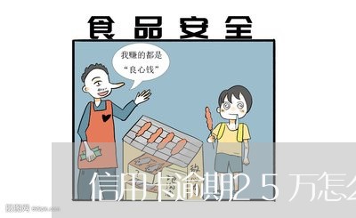 信用卡逾期25万怎么解决/2023041780784