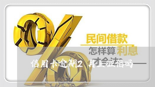 信用卡逾期2月上征信吗 信用卡逾期2月上征信吗