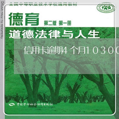 信用卡逾期4个月10300块 信用卡逾期4个月10300块