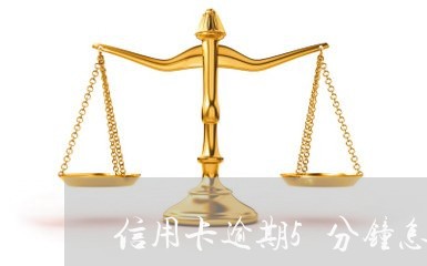 信用卡逾期5分钟怎么办 信用卡逾期5分钟怎么办