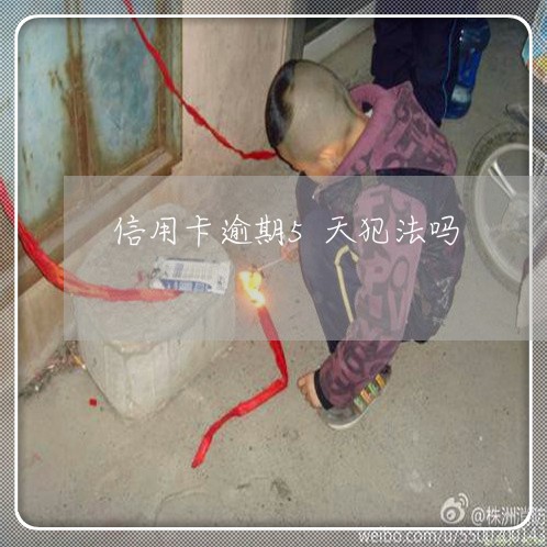 信用卡逾期5天犯法吗 信用卡逾期5天犯法吗