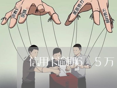 信用卡逾期6.5万 信用卡逾期6.5万