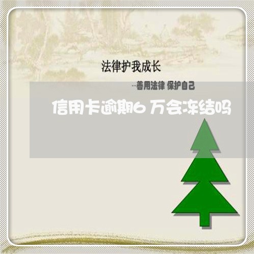 信用卡逾期6万会冻结吗