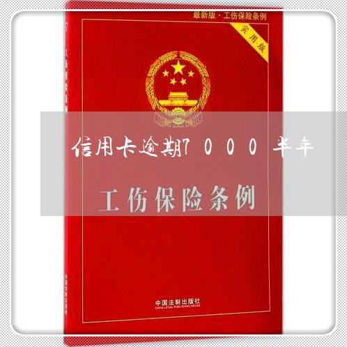 信用卡逾期7000半年 信用卡逾期7000半年