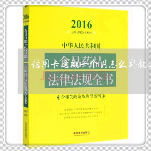 信用卡逾期一个月怎么补救还款/2023110217248