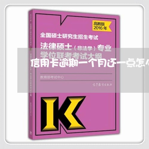 信用卡逾期一个月还一点怎么合理
