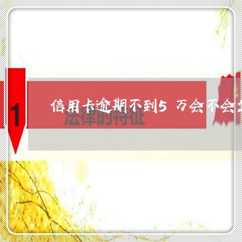 信用卡逾期不到5万会不会坐牢 信用卡逾期不到5万会不会坐牢