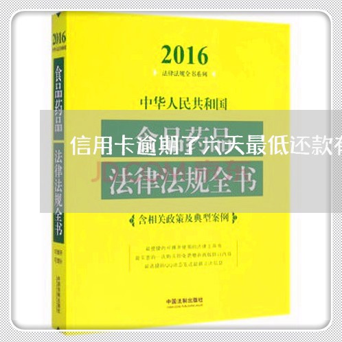 信用卡逾期了六天最低还款有用吗/2023042038472