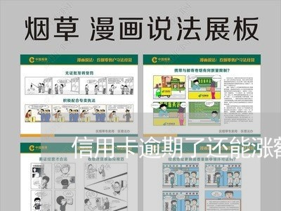 信用卡逾期了还能涨额度吗/2023041553916