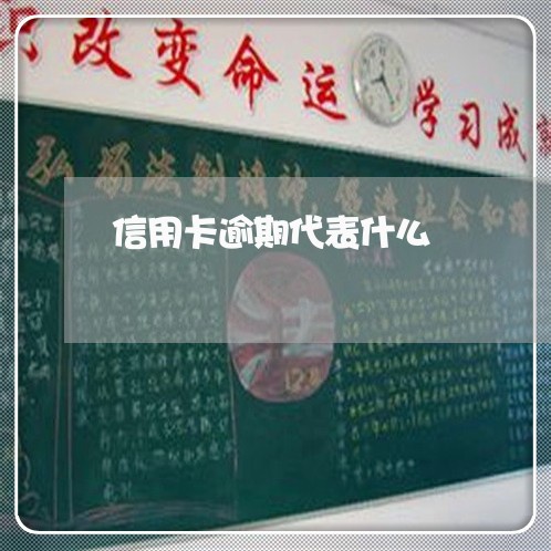 信用卡逾期代表什么/2023021378592