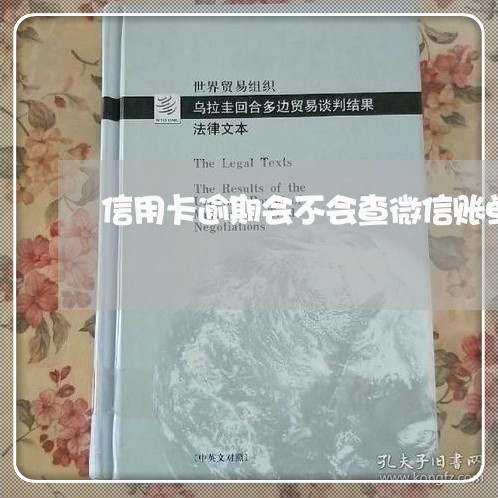 信用卡逾期会不会查微信账单