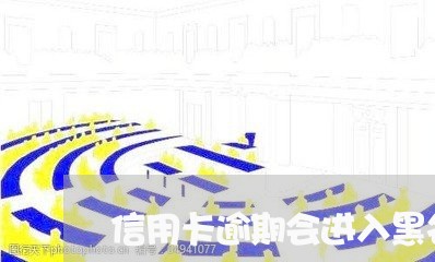 信用卡逾期会进入黑名单吗/2023041473846