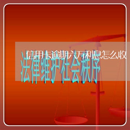 信用卡逾期六万利息怎么收 信用卡逾期六万利息怎么收