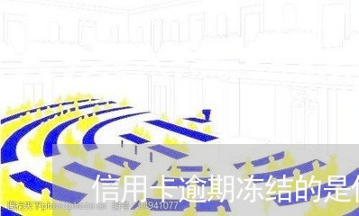 信用卡逾期冻结的是什么卡/2023060386149