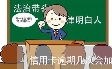 信用卡逾期几次会加黑/2023061018572