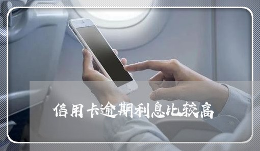 信用卡逾期利息比较高/2023061796179