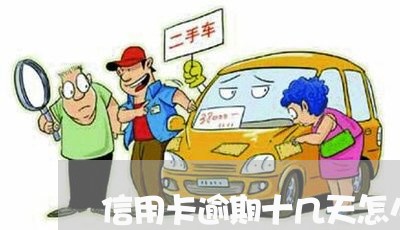 信用卡逾期十几天怎么办啊 信用卡逾期十几天怎么办啊