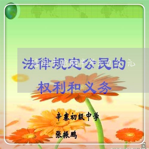 信用卡逾期半年300元 信用卡逾期半年300元