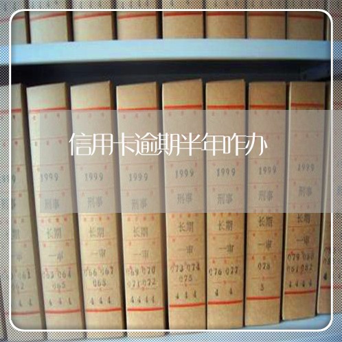 信用卡逾期半年咋办 信用卡逾期半年咋办