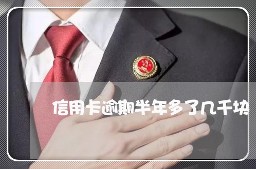 信用卡逾期半年多了几千块/2023092406038