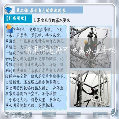 信用卡逾期可以去办业务吗/2023060290694