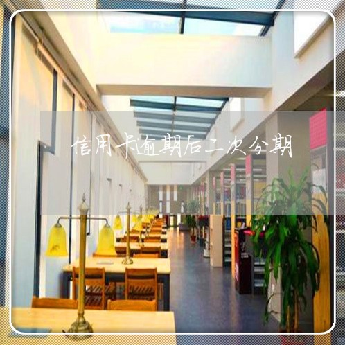 信用卡逾期后二次分期/2023061429172