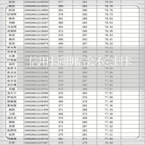 信用卡逾期后会不会封卡/2023110933947