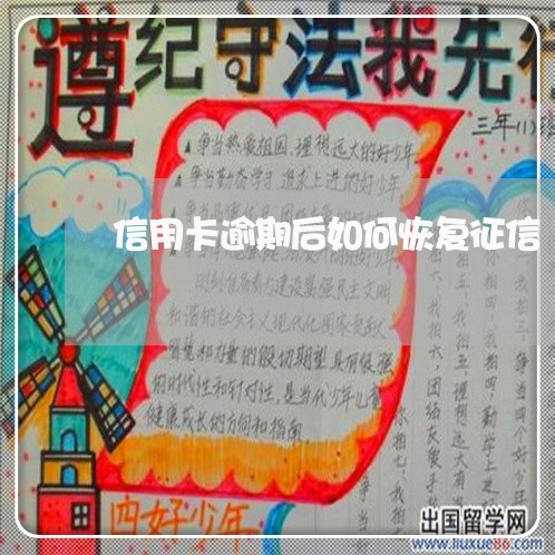 信用卡逾期后如何恢复征信/2023062030460