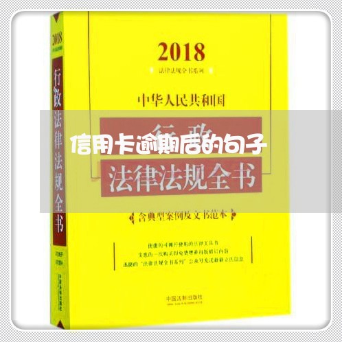 信用卡逾期后的句子/2023071470716