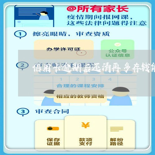 信用卡逾期后还清再多存钱能用吗 信用卡逾期后还清再多存钱能用吗